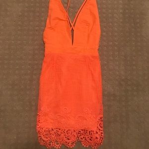 Orange size 6 strappy hello molly fashion dress